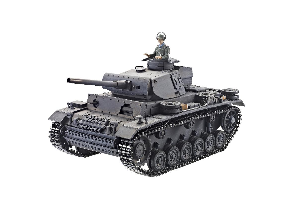 Taigen Panzer III (Metal Edition) Infrared 2.4GHz RTR RC Tank 1/16th Scale w/ V2 Electronics! - Taigen Panzer III (Metal Edition) Infrared